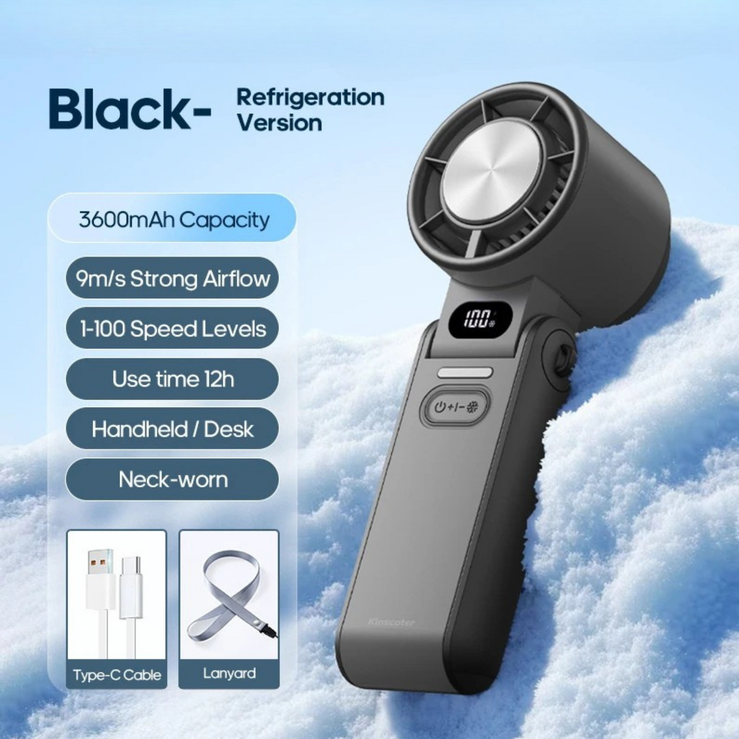 Airsys® Ventilador Plegable con 100 velocidades
